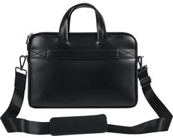 UNIQ Accessory 13 inch leren laptoptas - Zwart