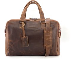 Van Fiel  Lederen Laptoptas t/m 16.4 inch met 3 vakken