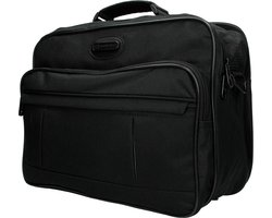 Zwarte A4 Reportertas - Schoudertas Heren - Underseater Reistas - 39x28x19 cm - 21 Liter - Zwart