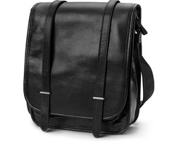 Zwarte Leren Schoudertas