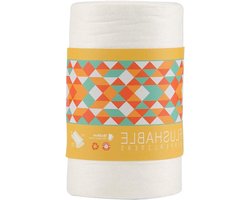 100 stuks Biologisch afbreekbare en doorspoelbare luiers liners - doek en luier - 100 vellen per rol