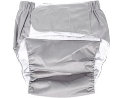 Allecto - Wasbare Volwassen Luiers - Incontinentiezorg - Verstelbaar - Ademend - Grijs - Luierbroek - Geschikt voor Volwassenen - Model Volwassen Luiers - Nieuwe Wasbare Incontinentiezorg Doek Luier