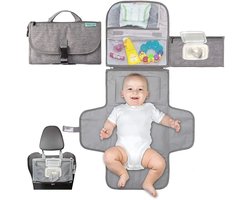Baby Serie - Verschoningsmat - Waterdicht - Draagbaar met Zakken - Reizen Accessoire - Voor Ouders