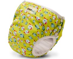 Bambinex wasbare zwemluier en oefenbroekje - 2 stuks - Lucky green - maat XS