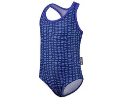 BECO Badpak - Meisjes - Polyester/elastaan - Blauw/donkerblauw - Maat 80