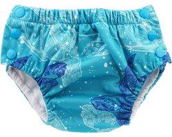 Blümchen - wasbare zwemluier - Schildpad - Maat L (10-13 kg) - Herbruikbaar - Zero waste