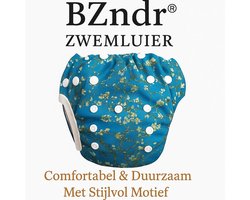 BZNDR® - Zwemluier amandelbloesem- 0-3 jaar -5 t/m 18 kg - Wasbaar - Zwemluier baby