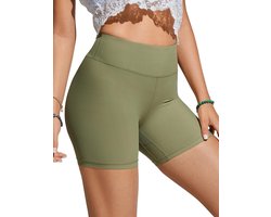 Dames Zwemshort met Hoge Taille en Korte lengte voor in het Water