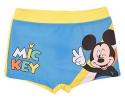 Disney - Mickey Mouse - Zwemboxer - Blauw met geel - strak model - Zwembroek - maat 80