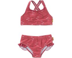 Fresk UV Bikini voor Meisjes - 86/92 - Zwemkleding met UV-bescherming UPF 50 - Sneldrogend - Tweedelig Zwempak - Bikiniset met Ruches - Amber - Ocean