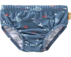 Fresk UV Zwembroek - 62/68 - Ruimte voor Zwemluier - UV-bescherming UPF 50 - Dubbel Gevoerde Zwemkleding - Rekbaar - Aansluitende Pasvorm - Badkleding voor Jongens - Blauw - Shark