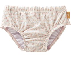 Fresk UV Zwembroek - 86/92 - Ruimte voor Zwemluier - UV-bescherming UPF 50 - Dubbel Gevoerde Zwemkleding - Rekbaar Bikinibroekje - Aansluitende Pasvorm - Bikini voor Meisjes - Crème - Garden Flowers