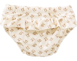 Fresk UV Zwembroek - 86/92 - Ruimte voor Zwemluier - UV-bescherming UPF 50 - Dubbel Gevoerde Zwemkleding - Rekbaar Bikinibroekje - Aansluitende Pasvorm - Bikini voor Meisjes - Crème - Olives