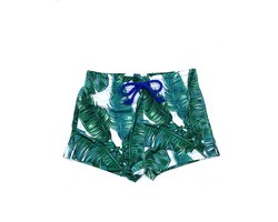 Jongens zwembroek met bladeren print maat 80-86