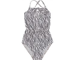 Koko Noko meisjes zwempak Zebraprint Champagne