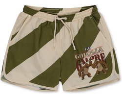 Konges Sløjd Asnou zwemshort kind - Dark Olive/Creamy White - Maat 18 mnd