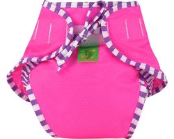 Kushies - luier -  wasbare zwemluier - zwembroekje - maat 2 - 3/6 kg - Roze