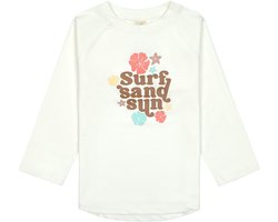 Lässig Splash & Fun Rashguard Zwemshirt met lange mouw met UV-bescherming - Flowers sea salt, 07-12 maanden, maat 74/80