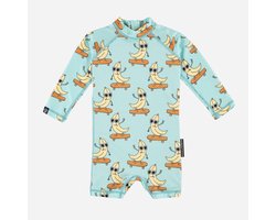 LET IT SLIDE BABY - 80/86 - Zwempakje lange mouw UV50+ bescherming