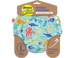 Little Swimmers Maat 5 Hls Herbruikbare Zwemluier-6 Onder De Zee Transparant