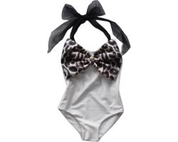 Maat 80 Zwempak badpak zwemkleding Grijs Dierenprint badkleding voor baby en kind zwem kleding panterprint