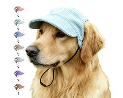 Multicolore Pet Baseball Cap met Oorgaten - Zonnehoed voor Honden en Katten, Ideaal voor Zomer en Herfst, Perfecte Hoed voor Puppies en Kattenbaby's