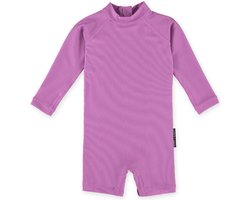 ORCHID RIBBED BABY - 68/74 - Zwempakje lange mouw UV50+ bescherming
