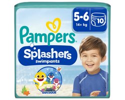 Pampers Splashers - Maat 5-6 (14+ kg) - 10 Wegwerpbare Zwemluiers