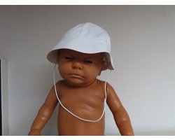 Pet - Zonnehoed - Jongens - Wit - 6 maand 68