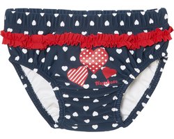 Playshoes - herbruikbare zwemluier voor meisjes - blauw met hartjes maat 62/68