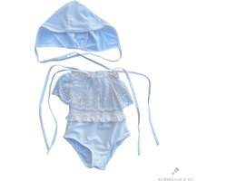 Rammelaar&Co Boho Badpak Ivory Lace – Badpak Meisjes – Maat 18-24 maanden