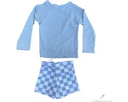 Rammelaar&Co Swimsuit Blue Check – Swimsuit Jongens – Maat 4 jaar
