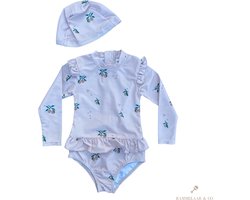 Rammelaar&Co UV-badpak Olive Charm – Badpak Meisjes – Maat 18-24 maanden