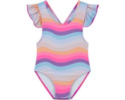 Supercute baby badpak wave met gekruiste bandjes en drukknopen maat 74/80