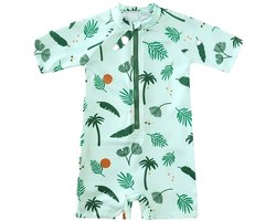 UV Zwempakje – Groen – Tropical– Maat 86/92 – Baby's - Peuters - Jongens