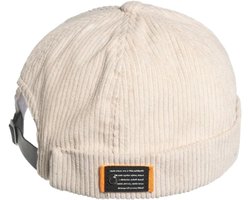 Zachte Katoenen Docker Cap Hoeden - Schedeldop - Randloze Matroos Pet - Verstelbaar - Retro - Werkkleding - Beanie geschikt voor Mannen - Grijs Model