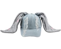 Zomerse Baseball Cap UPF 50+ voor Mannen en Vrouwen - Verstelbare Sport Pet - Konijn Splice Design - Vrijetijdsmuts - Maat 54-60 cm