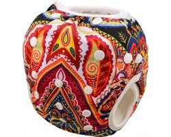 Zwemluier Azteken | 0-3 jaar | one size - in maat verstelbaar | wasbare zwemluier | herbruikbaar | Kidzstore.eu