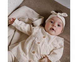 Dirkje Babyset: Jurk en Legging Off White maat 50