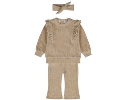Dirkje Meisjes Kledingset - Beige grey