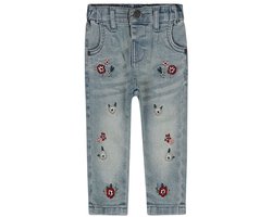 Dirkje Meisjes Loose Fit Jeans - Blue jeans