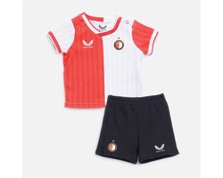 Feyenoord baby tenue - Castore 0-3 maanden - 65 cm - baby - newborn - rood/wit - shirt en broekje - kraamcadeau