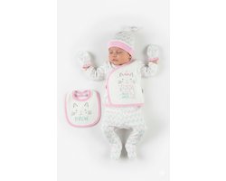 Hello winter 5-delige Newborn Baby Kleding Set meisjes - Newborn set - Babykleding - Babyshower cadeau - Kraamcadeau