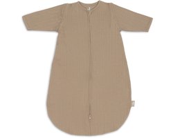Jollein Baby Slaapzak Zomer Met Afritsbare Mouw 90cm - Rond - Ajour Biscuit - Zomerslaapzak