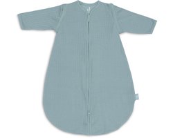 Jollein Newborn Slaapzak Zomer Met Afritsbare Mouw 60cm - Rond - Ajour Sea Green- Zomerslaapzak
