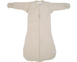 Lodger - Slaapzak maat 50 – 3.3 tog - afritsbare mouw – creme – geschikt autostoel