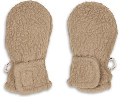 Lodger - Teddy wanten - 0-12 maanden - Fleece voering - Beige - Klittenband