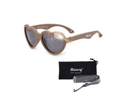 Maesy Baby Zonnebril Maes - 0 t/m 2 Jaar - Elastiek - Flexibel - UV400 Bescherming - Zonnebril Kind - Taupe Bruin