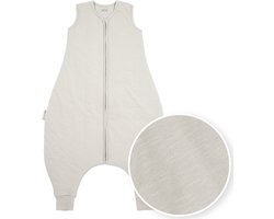 Meyco Baby Slaapzak Winter Slub - slaapoverall jumper - greige - 104cm - winterslaapzak