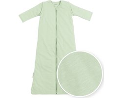Meyco Baby Slub baby slaapzak met afritsbare mouwen - soft green - 70cm - 2.5 TOG